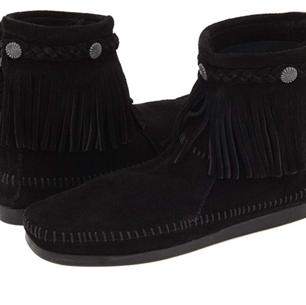 Minnetonka Hi-Top Back Zip Ankle Boot
